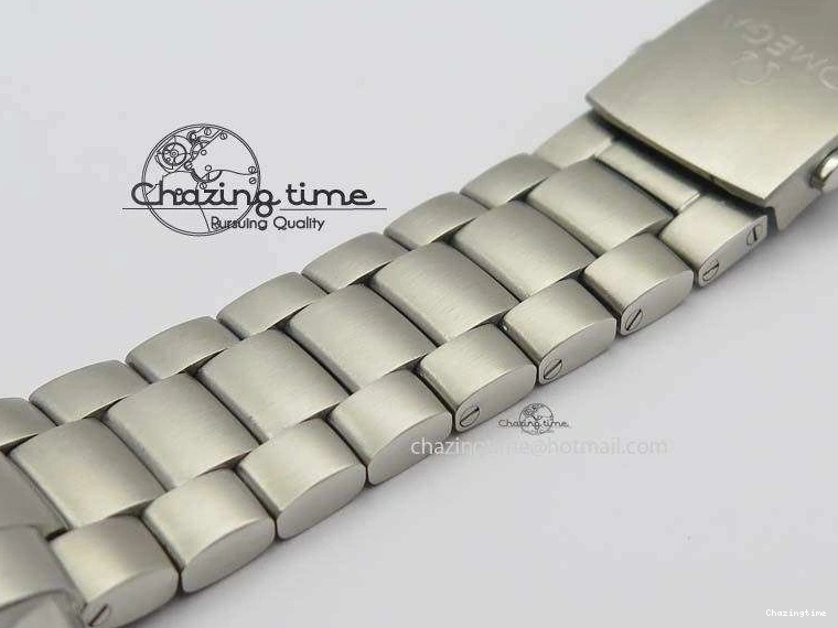 0413 Sustainable Planet Ocean Master Chronometer Chrono SS OM 1:1 Best Edition Black Dial On SS Bracelet A 8179